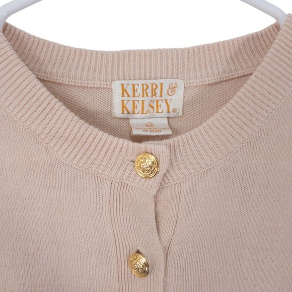 Kerri & Kelsey Cardigan Sweater Womens Small Long Sleeve Rose Gold Button Down - Picture 3 of 7